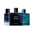 Combo de 3 perfumes -  Bleu de Chanel, Eros, Sauvage
